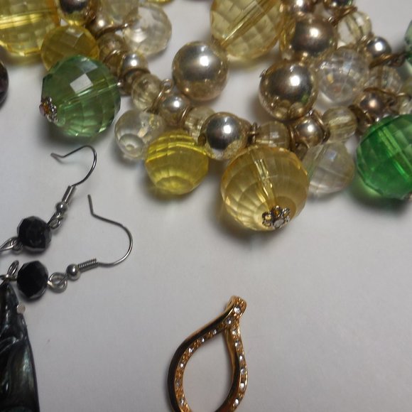 Junk drawer small lot random items sleep mask earrings photo frame - Picture 6 of 8